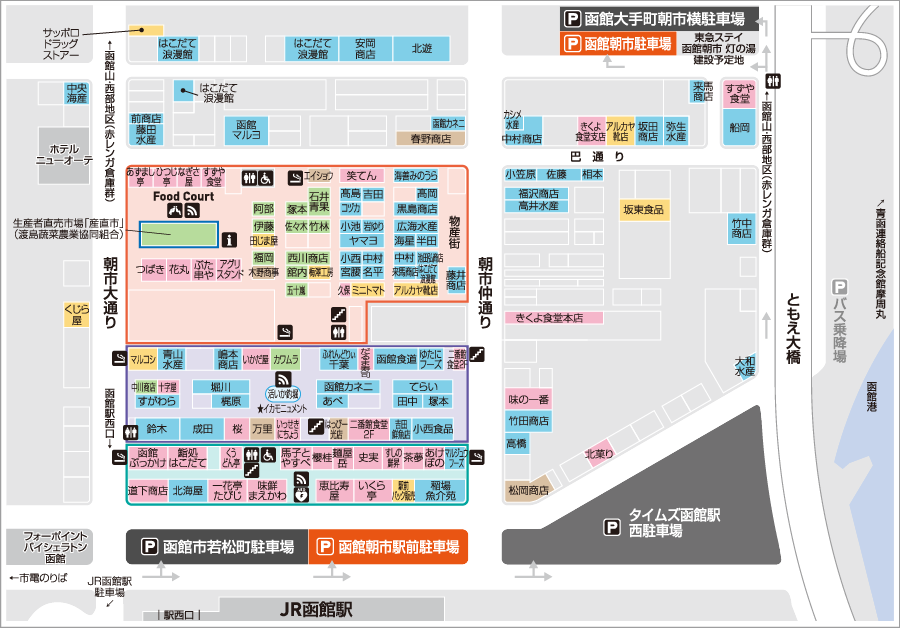 朝市マップ